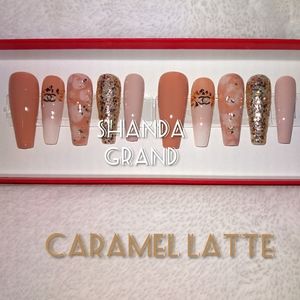 Lux Press-On Nail Sets (Coffin Shape)